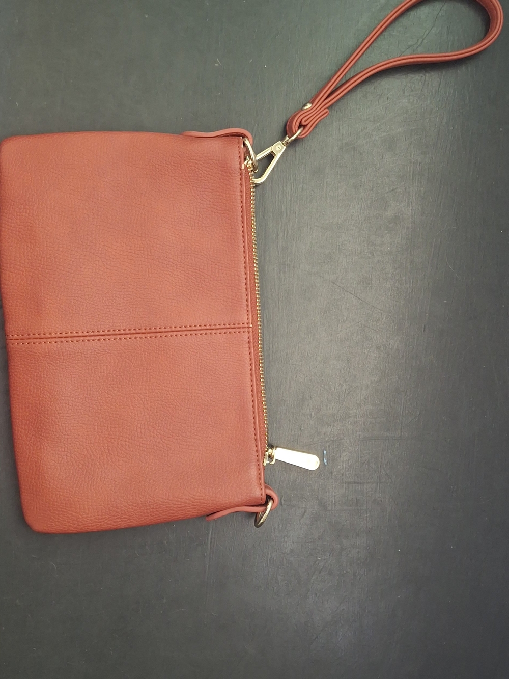 Women's Wristlet Clutch - Rust Red